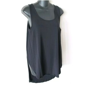 Sunidays Women's Sleeveless Side‎ Slit Baby Ribbed